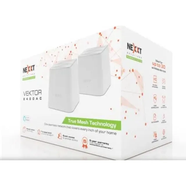 Access Point Sistema Wifi Mesh Nexxt Vektor2400-ac 2 Nodos