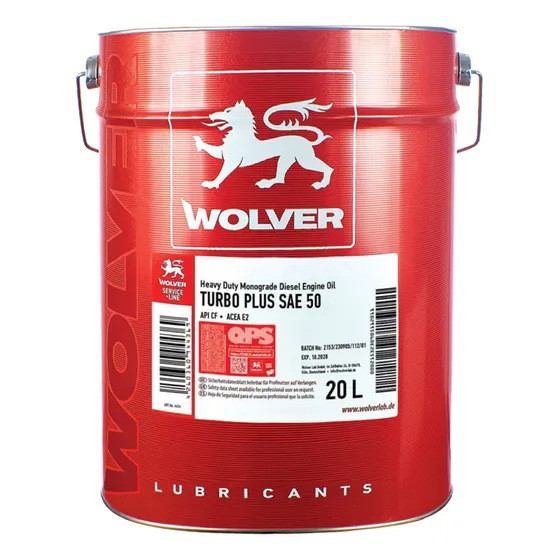 Aceite Motor Diesel Api Cf Sae 50 Aleman Wolver Paila 20 L