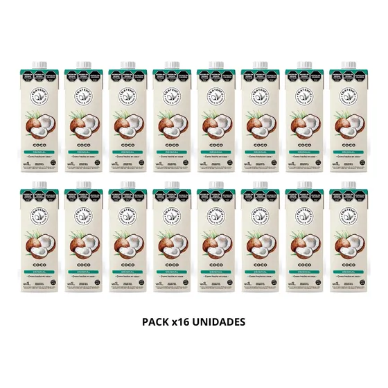 Bebida A Base De Coco Original 16 Unid X1litro - Tratenfu 