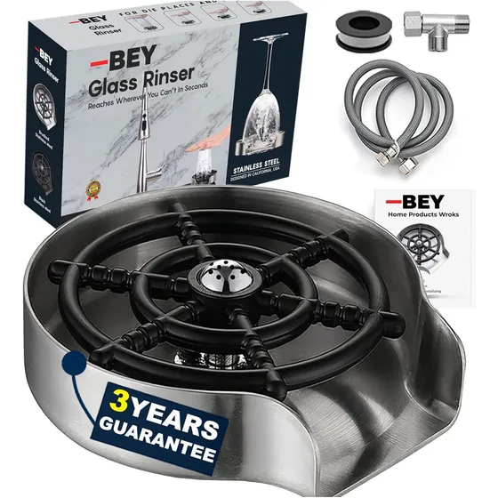 Lavadora De Vasos Para Fregadero De Cocina Acero Inoxidable