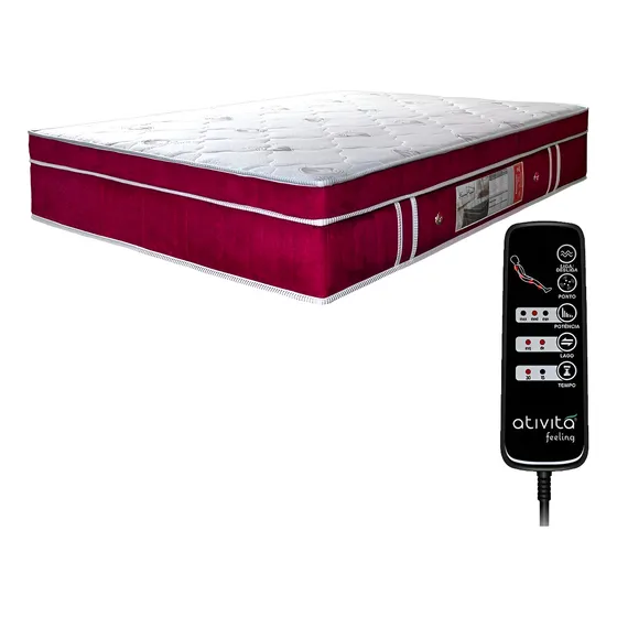 Colchão Magnético D45 Controle Massageador Viúva Allmag