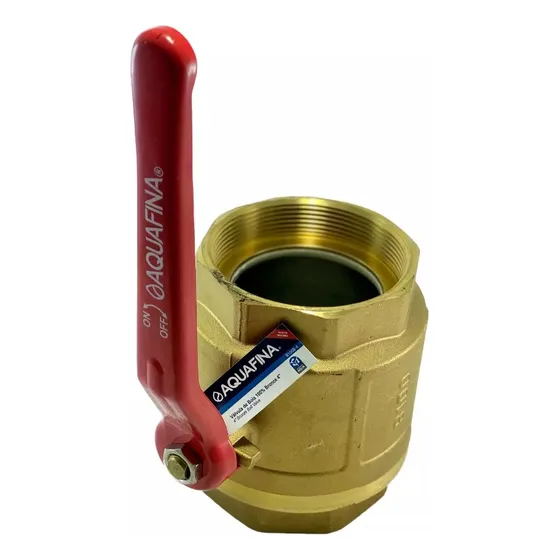 Llave Paso Válvula De Bola Cuerpo En Bronce 4 PuLG Npt Nueva