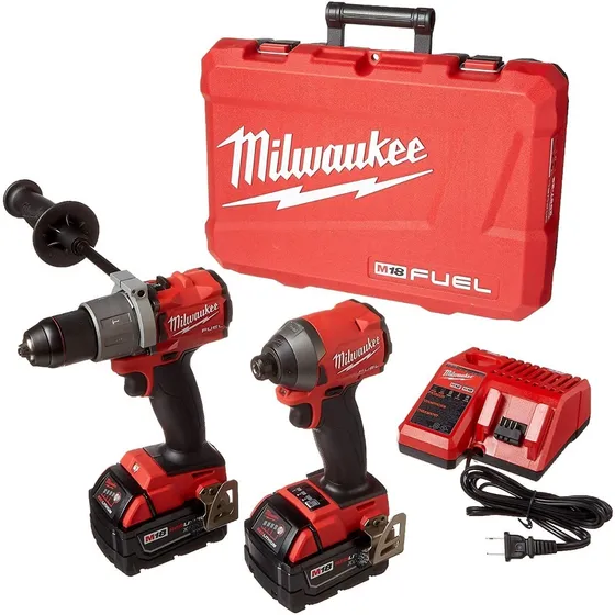 Taladro Percutor Y Atornillador Milwaukee 18v Fuel 2 Bat 4.0