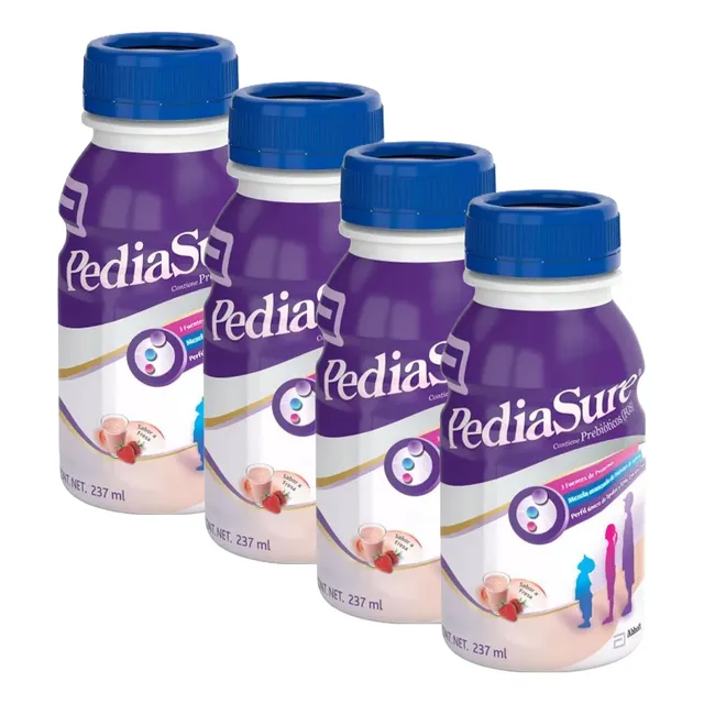 Pediasure Plus Envase Con 237 Ml Sabor A Fresa Pack 4