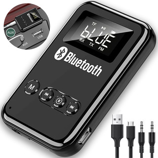 Transmisor/receptor Bluetooth 5.0 Lcd Para Pc,tv,bocina,auto Transmisor/receptor Bluetooth 5.0 Lcd Para Pc,tv,bocina,auto