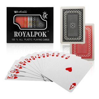 Set 2 Barajas Poker 100% Plástico Lavables - Juego De Cartas Set 2 Barajas Poker 100% Plástico Lavables - Juego De Cartas