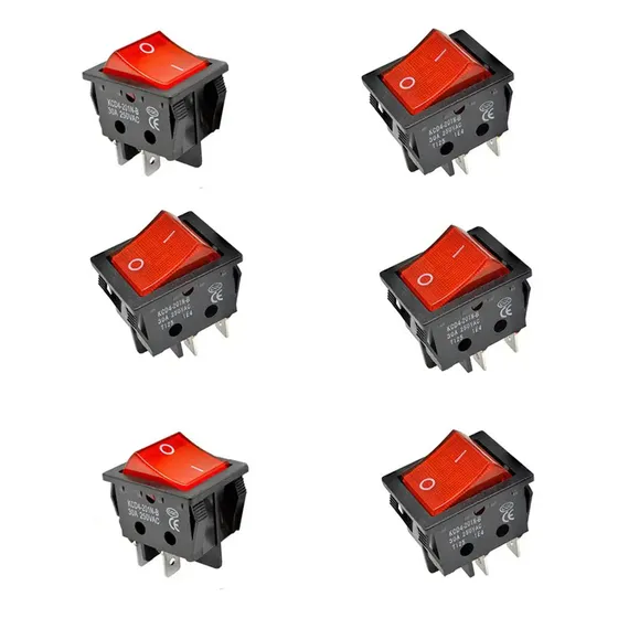 Kit 30 Pzs Boton Balancin On Off 250vca 30a Switch Reforzado