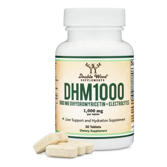 Suplemento Double Wood Dhm1000 De Dihidromiricetina 30 Compr