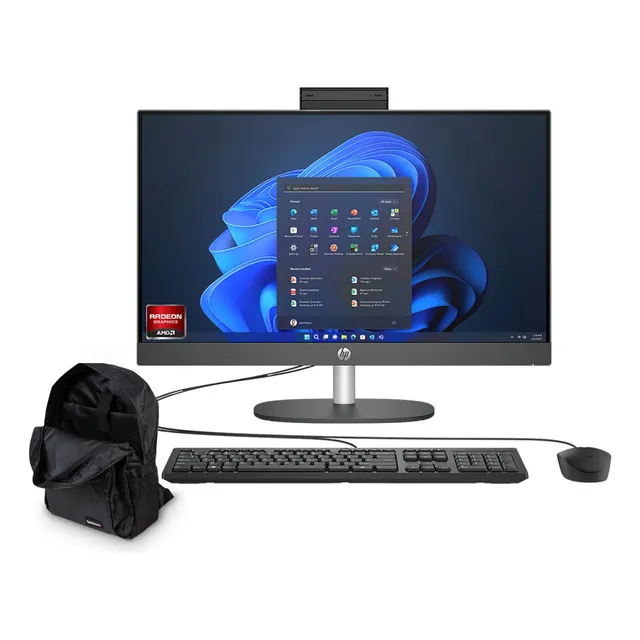 Computadora Aio Hp Proone 245 24puLG Ryzen5 512gb + Mochila