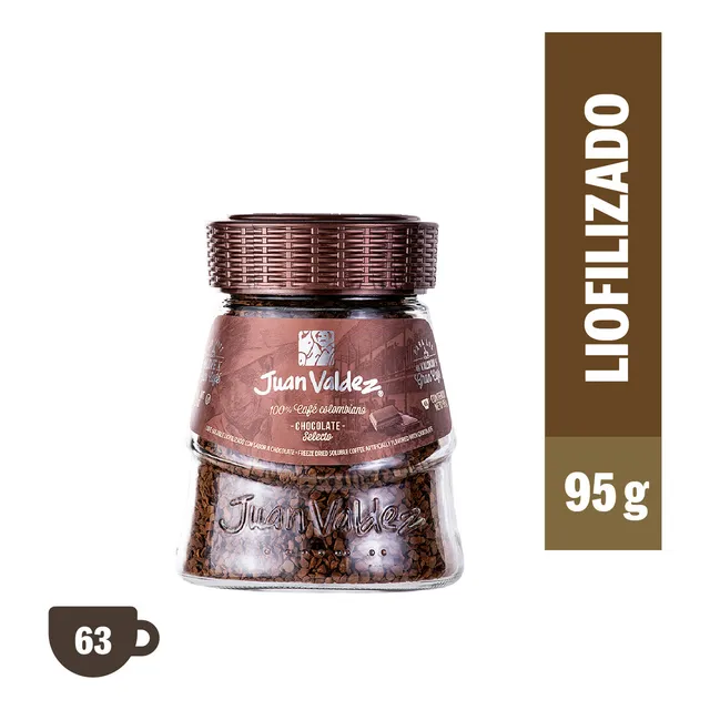 Café Liofilizado Juan Valdez Chocolate 95 g