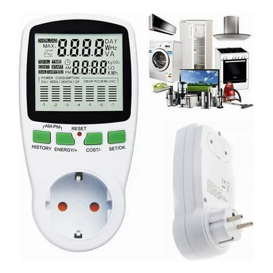 Medidor Watts Calcula Gastos Consumo Electricidad