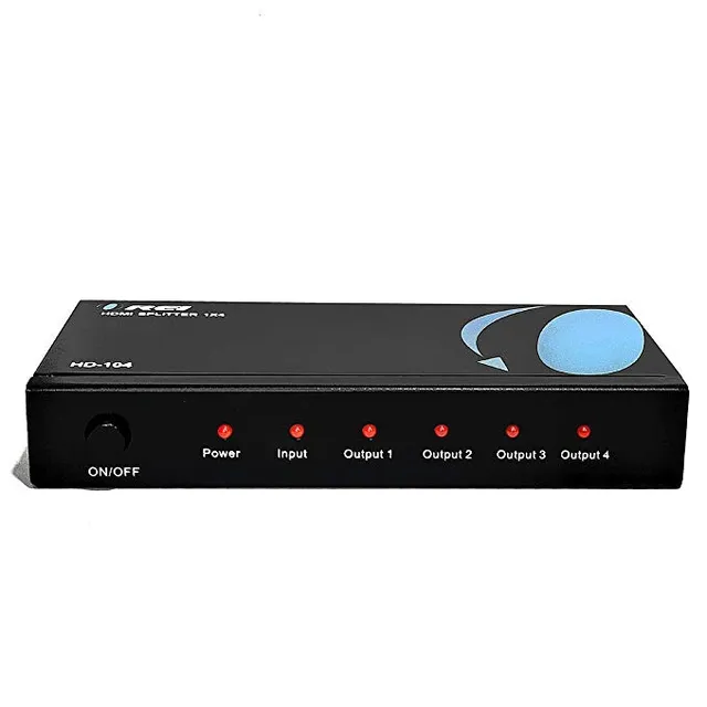 Orei Hd-104 1x4 4 Puertos Hdmi Splitter Desarrollado Para Fu