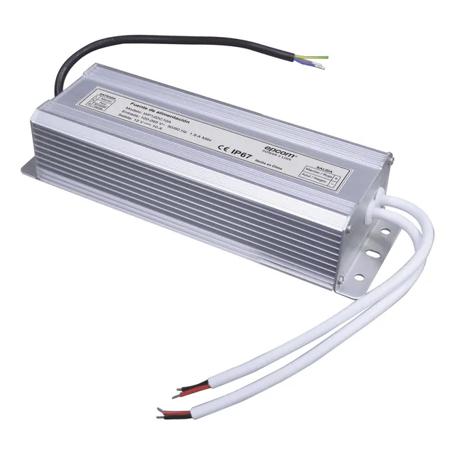 Fuente 12 V / 10 Amperes / Waterproof / Intemperie Grado