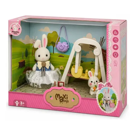 Brinquedo Coelho Kit Cenarios E Acessorios Hopjoy Maxi Toys Parque Encantado