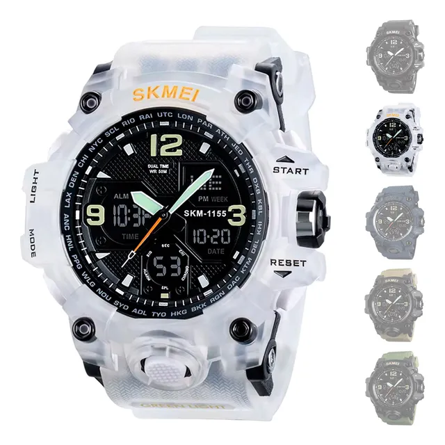 Reloj Digital Deporte Militar Hombre Led Original Skmei 1155