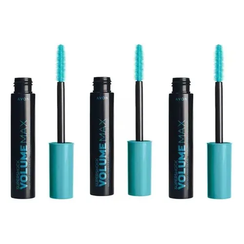 Máscara Supershock Para Cílios Volume Max 10g Avon 3 Unidade