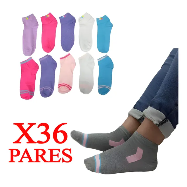 3 Docenas De Medias Tobillera De Niños, Dama O Caballeros