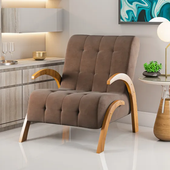 Butaca Living Sillon 1 Cuerpo Sofa Flower Bordo