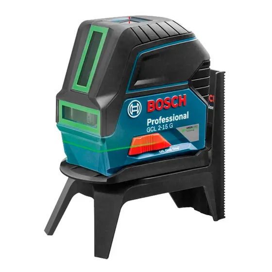 Nivel A Laser Verde Com 2 Linhas 15 Metros Gcl 2-15g - Bosch