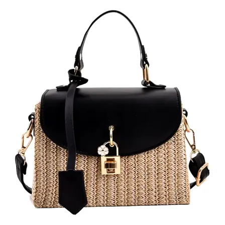 Bolsa Feminina Luxuosa Média Transversal Praia Casamento Top