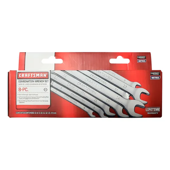Juego De Llaves Combinadas 8pzas Craftsman 
