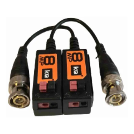 Video Balun De 8 Megapíxeles Para Cctv, Presión Ahd/cvi /tvi