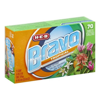 Heb Toallitas Suavisantes Para Secadora 70pz Tropical Heb Toallitas Suavisantes Para Secadora 70pz Tropical