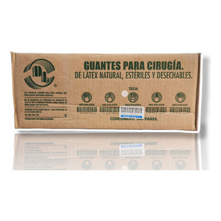 Guantes Dl De Latex Para Cirujano Talla 7.5 Con 100 Pares Guantes Dl De Latex Para Cirujano Talla 7.5 Con 100 Pares
