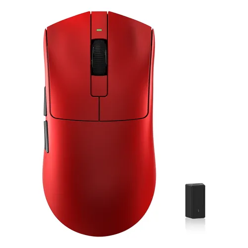 Mouse Gamer Sem Fio Kysona Aztec 26000DPI Sensor Óptico Vernelho