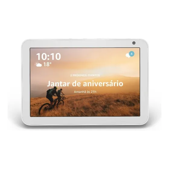 Echo Show 8 2ª Geração Alexa 8'' 13mp Branco Amazon Bivolt 110V/220V