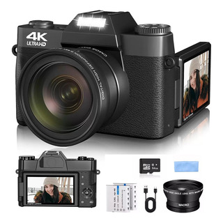 Video Cámara Digital 4k 56mp Con Pantalla Rotación 180° Video Cámara Digital 4k 56mp Con Pantalla Rotación 180°
