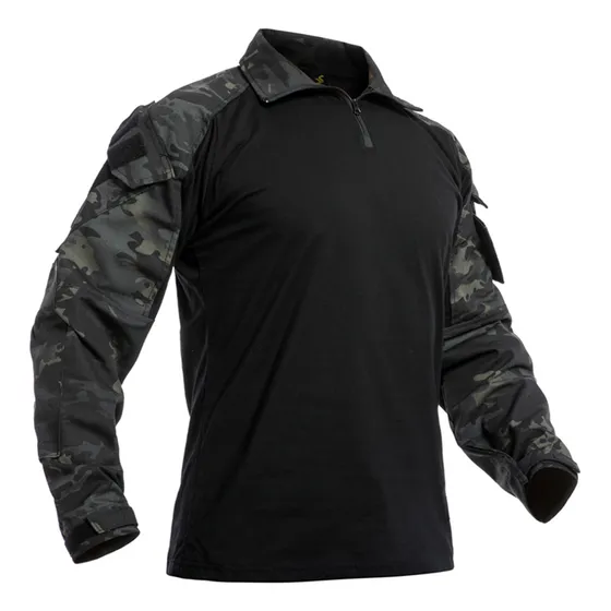 Votagoo Camisa Táctica G3 Combate Playera Hombre Con Coderas