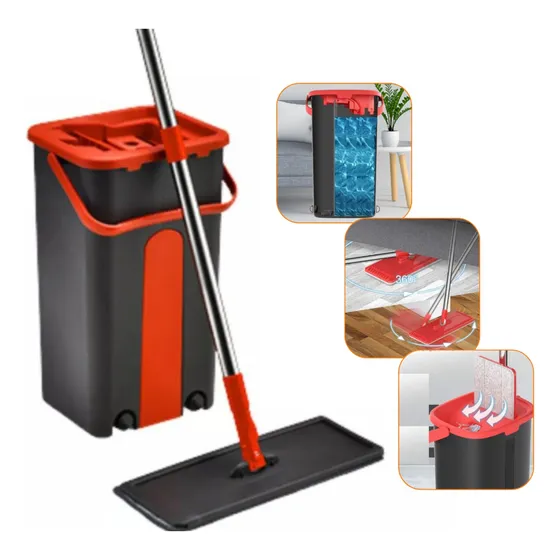 Mop Compacto Retangular 2 Em 1  Lava, Seca  1 Refis / 5l