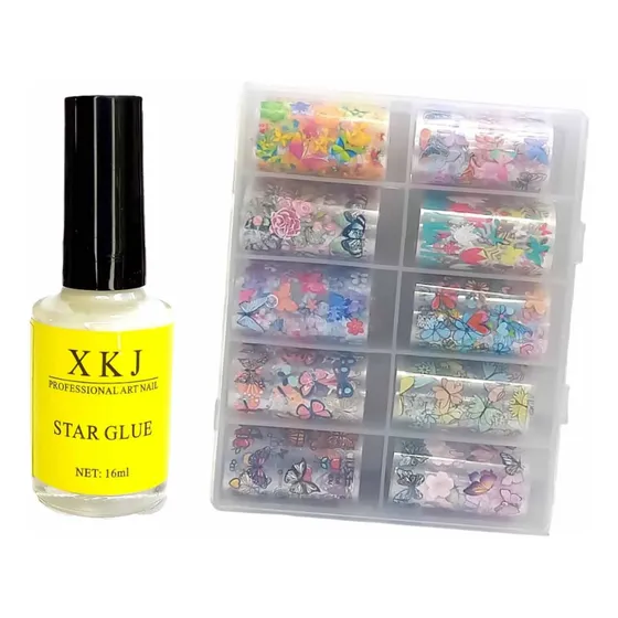 Kit De Papel Foil Con Pega