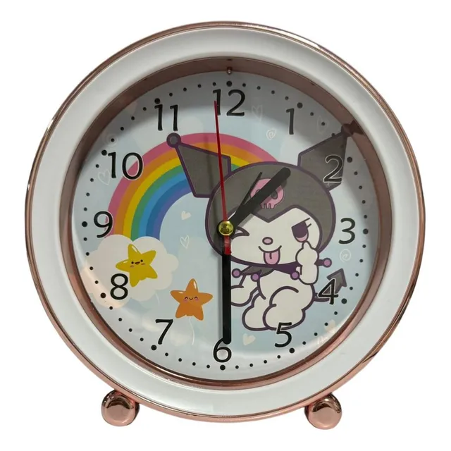 Reloj Despertador Analogico Para Niña Sanrio Kuromi