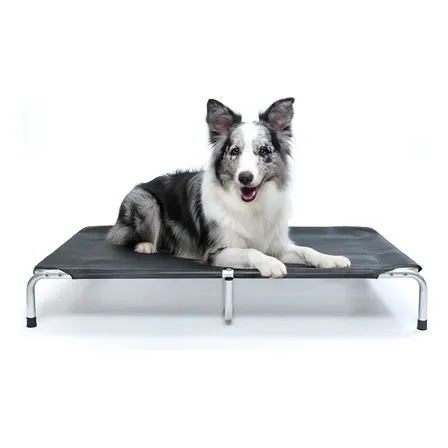 Cama Suspensa Elevada Pet Cachorro 90x60cm Tamanho G Dogets Preta