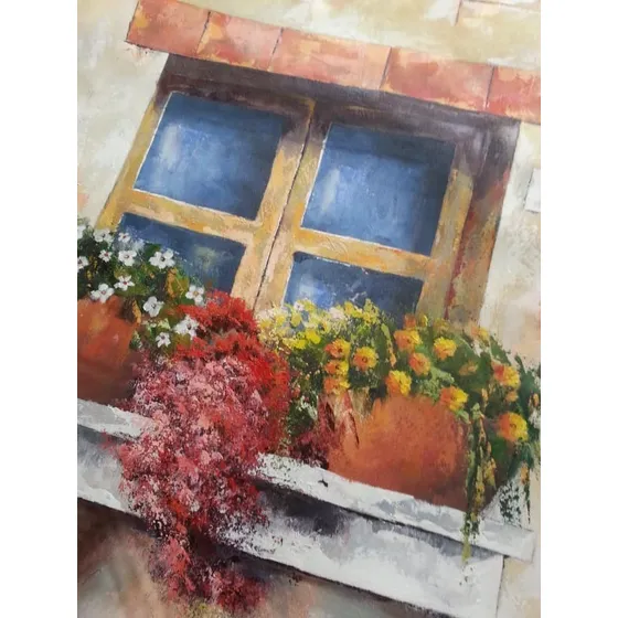 Cuadros Pinturas Al Oleo Obras Arte Balcón