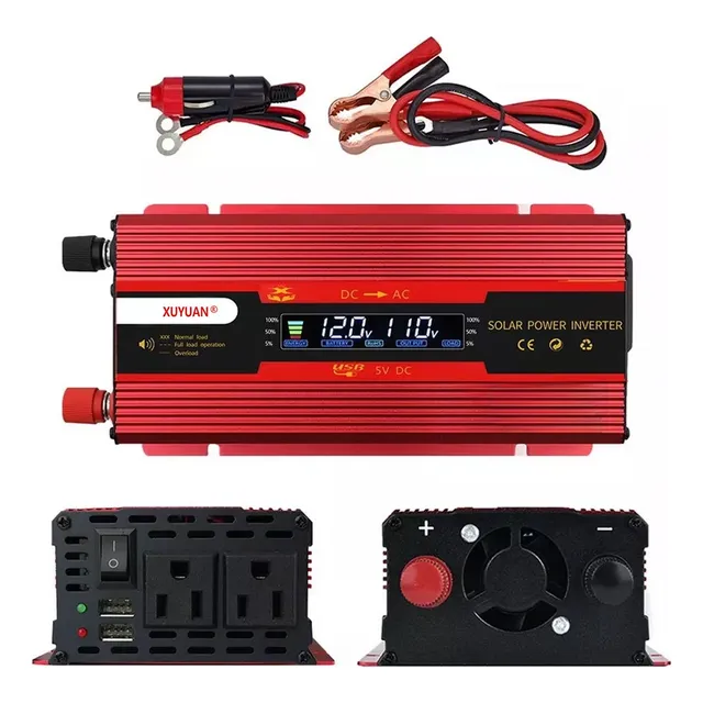 Inversor De Corriente Convertidor Para Auto 4000w- Dc12v/24v