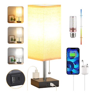 Lámpara De Escritorio De Mesa Led 3 Colores Con Foco Y Usb-c Lámpara De Escritorio De Mesa Led 3 Colores Con Foco Y Usb-c