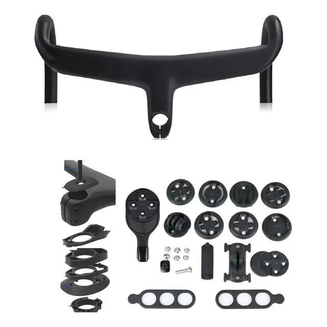 Manubrio Modelo Roval Sin Logotipos Negro Mate Full Carbono
