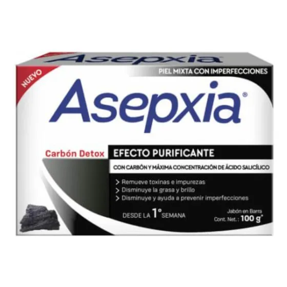 Pack 2 Jabones Asepxia Carbon 100grs