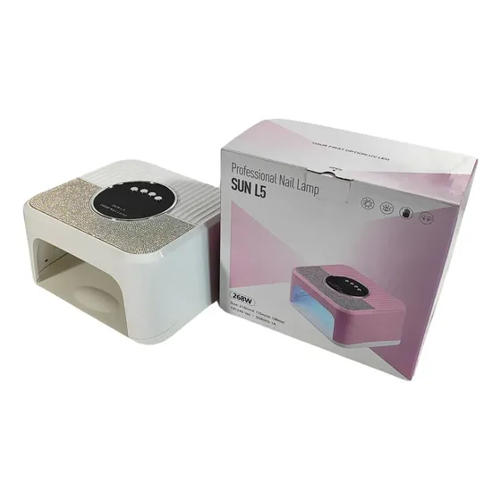 Cabine Uv Led 268w Sun L5 Unhas Gel Com Pedras Brilhantes Cor Branca