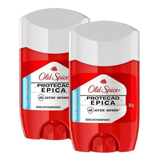 Kit 2 Desodorante Em Barra Old Spice Mar Profundo 50g