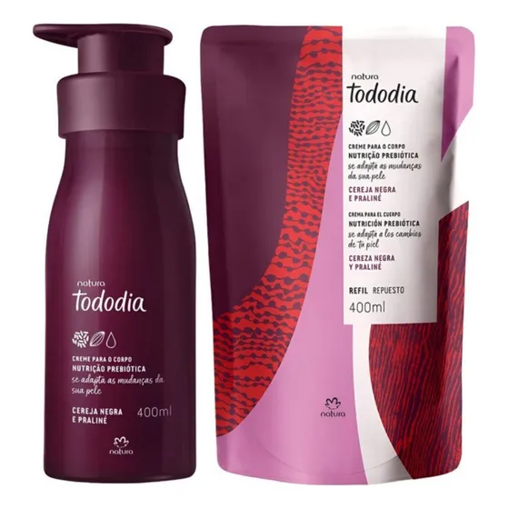 Crema Hidratante Cereza Negra Y Praliné - Natura Tododia Cereza Negra Y Praliné