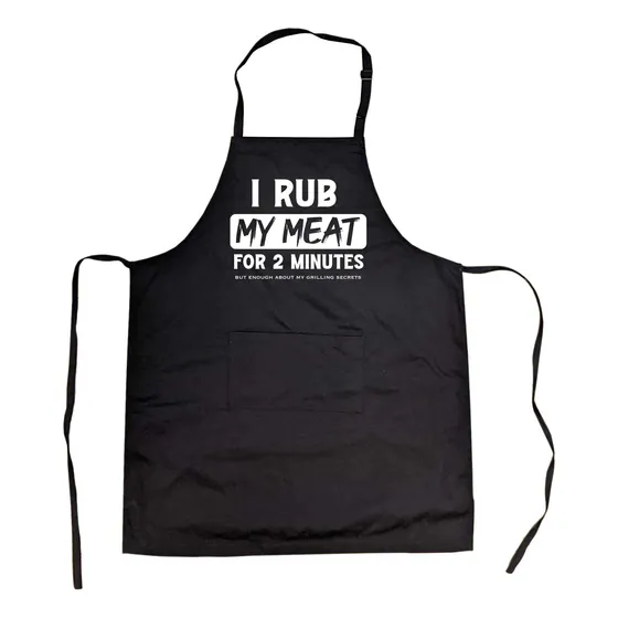 Crazy Dog T-shirts Delantal Cocina I Rub My Meat For 2 Funny