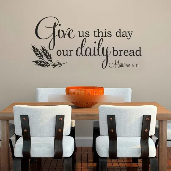Dano Este Dia Nuestro Pan Cada Wall Calcomania Matthew 6