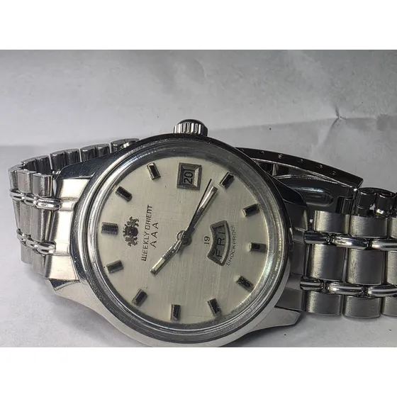 Orient Antigo Weekley  Aaa Corda Manual Raro Coleção S'60