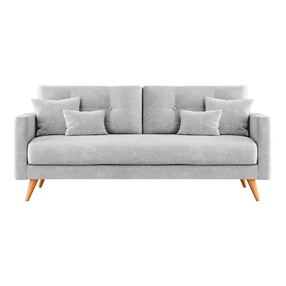Dadaa Muebles Premium Escandinavo de 2 cuerpos tela chenille color gris