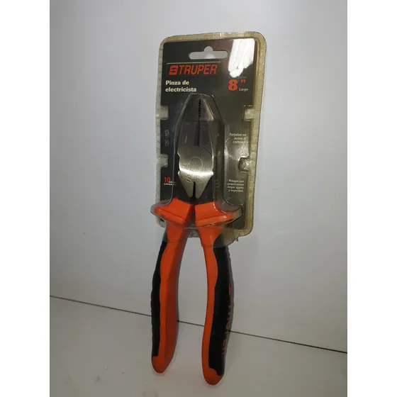 Alicate O Pinza De Electricista, Marca Truper, 8 Pulgadas.