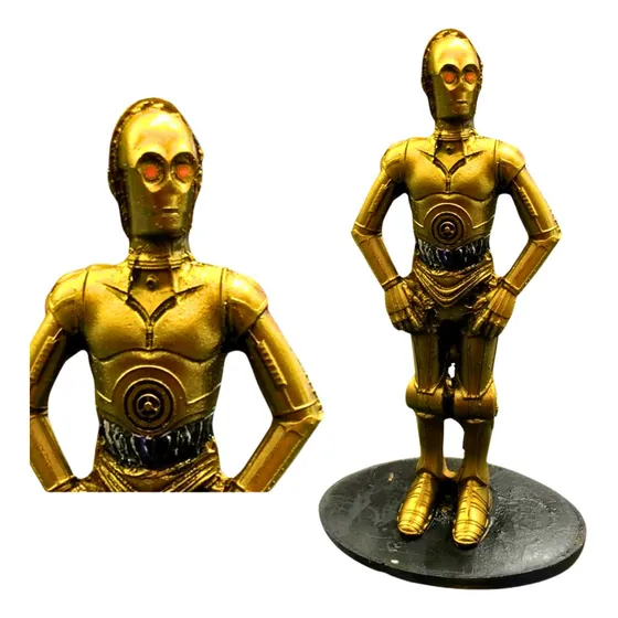 Estátua Boneco Action Figure C3po Star Wars Coleção